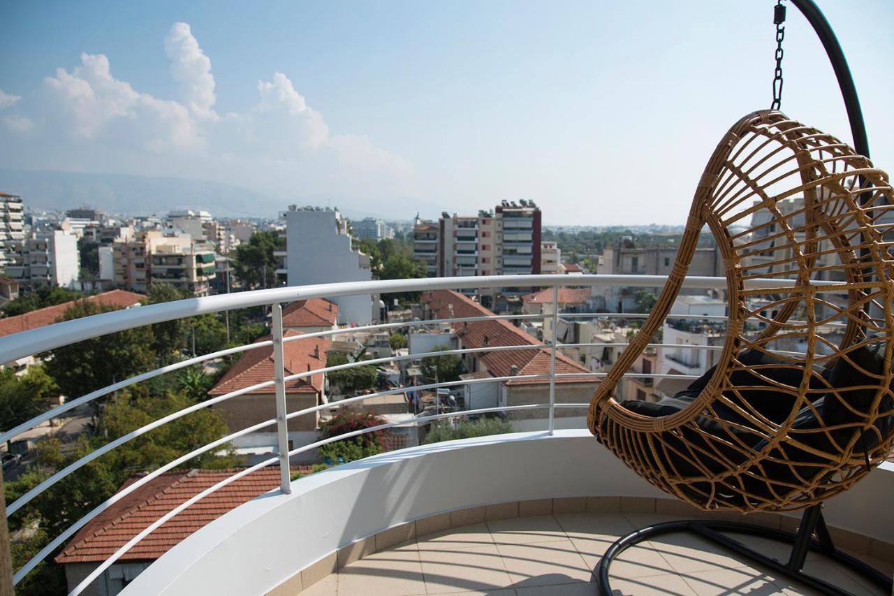 Boutique Penthouse Next To Stavros Niarchos Foundation Atenas Exterior foto